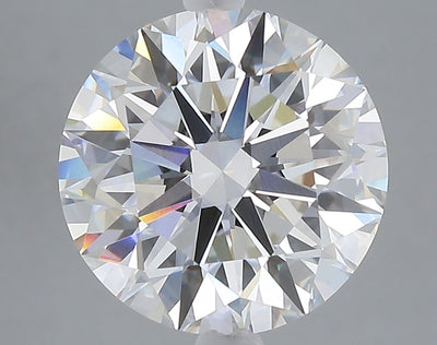 5.07 carat round lab grown diamond F color VVS2 clarity