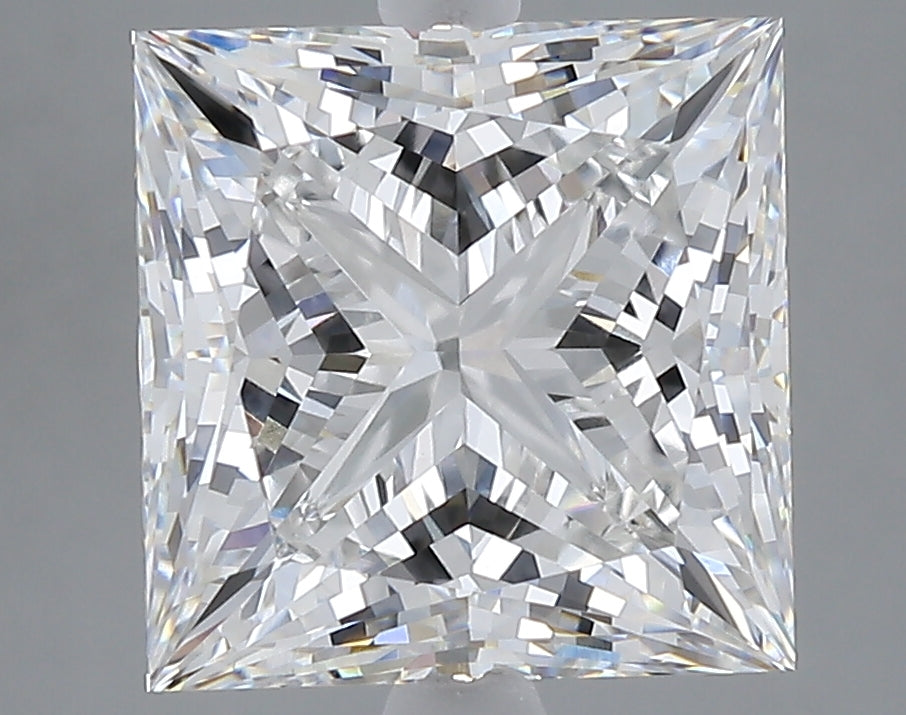 5.27 carat princess lab grown diamond F color VVS2 clarity