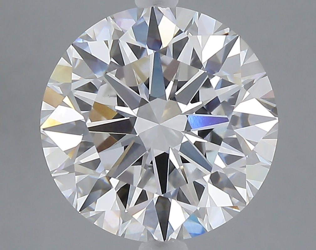 5.09 carat round lab grown diamond F color VVS2 clarity