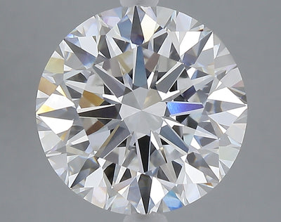 5.09 carat round lab grown diamond F color VVS2 clarity