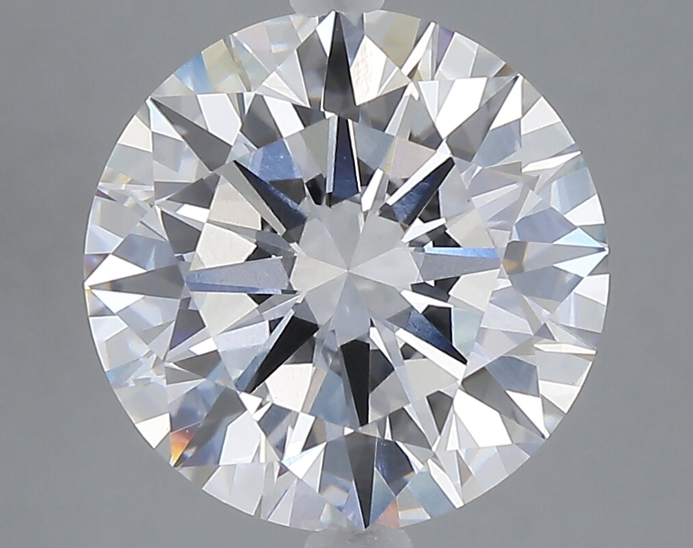 5.06 carat round lab grown diamond E color VVS2 clarity