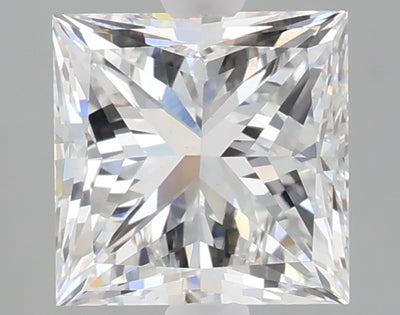 2.08 carat princess lab grown diamond D color VS1 clarity
