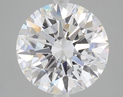 5.09 carat round lab grown diamond F color VS1 clarity