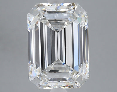 6.28 carat emerald lab grown diamond F color VVS2 clarity