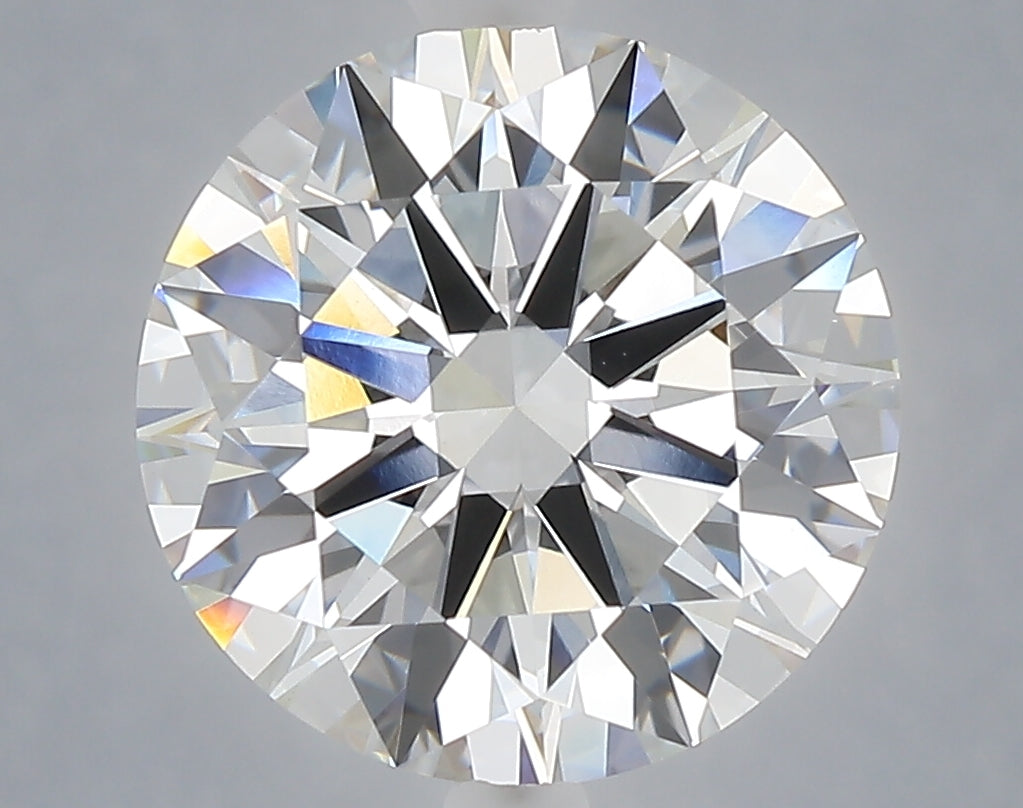 5.04 carat round lab grown diamond F color VVS2 clarity