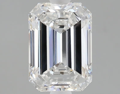 1.58 carat emerald lab grown diamond E color VS1 clarity