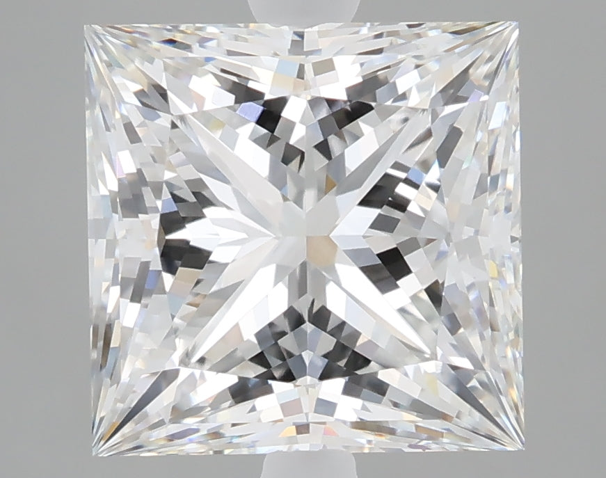 5.02 carat princess lab grown diamond F color VS1 clarity