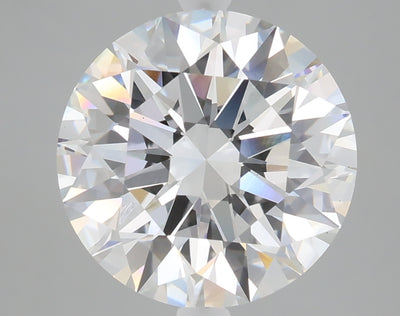 5.21 carat round lab grown diamond E color VS1 clarity
