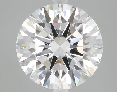 5.28 carat round lab grown diamond F color VS1 clarity