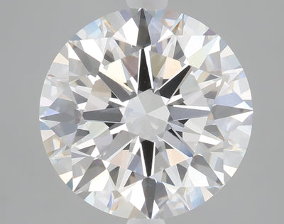 5.03 carat round lab grown diamond F color VVS2 clarity