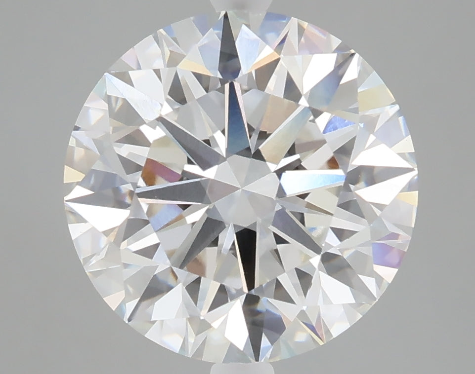 5.01 carat round lab grown diamond F color VVS2 clarity