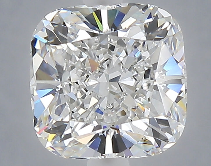 2.54 carat cushion lab grown diamond E color VS1 clarity