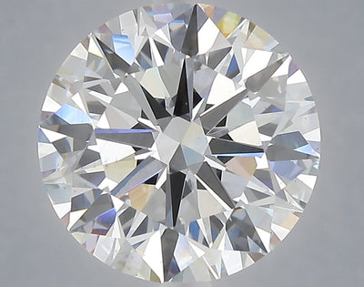 5.02 carat round lab grown diamond F color VS2 clarity