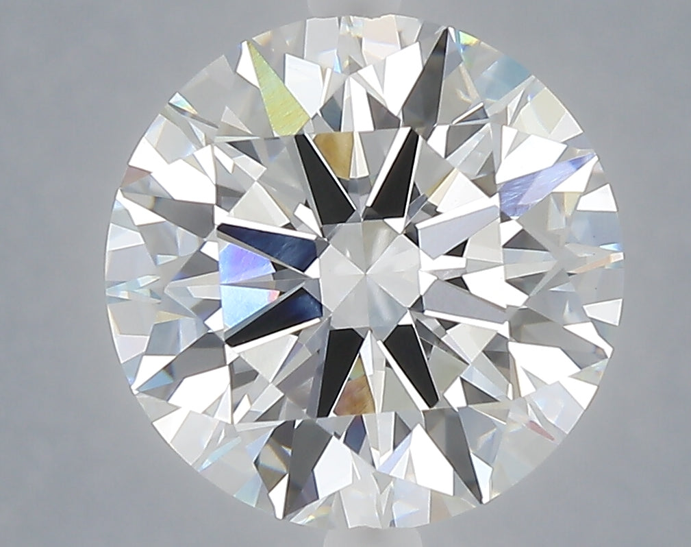 5.04 carat round lab grown diamond F color VVS2 clarity
