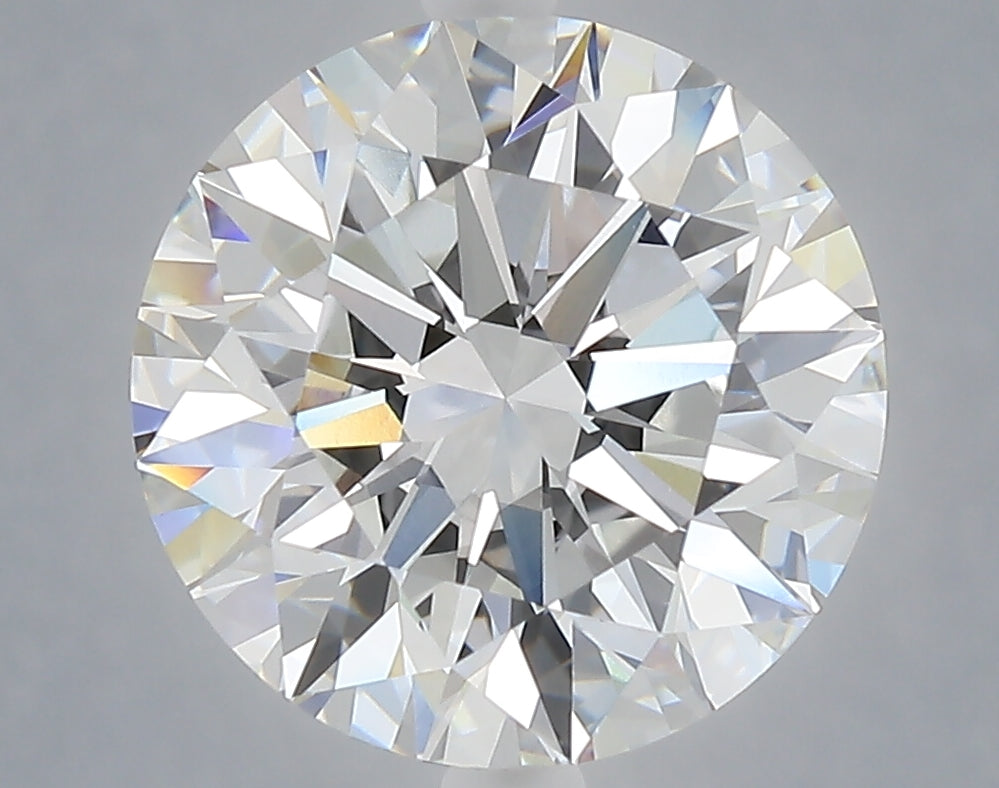 5.09 carat round lab grown diamond E color VVS2 clarity