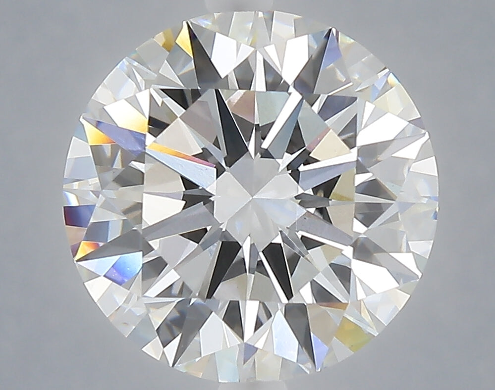 5.09 carat round lab grown diamond E color VVS2 clarity