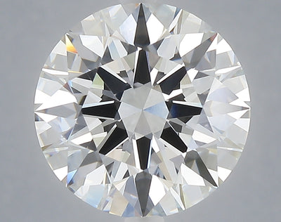 5.04 carat round lab grown diamond F color VVS2 clarity