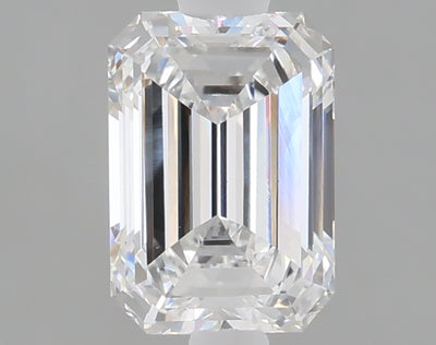 1.59 carat emerald lab grown diamond D color VVS2 clarity