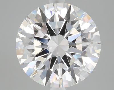 5.09 carat round lab grown diamond E color VS1 clarity