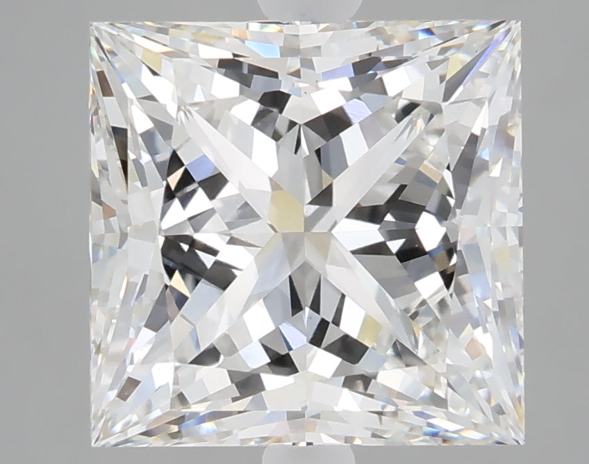 5.06 carat princess lab grown diamond F color VS1 clarity