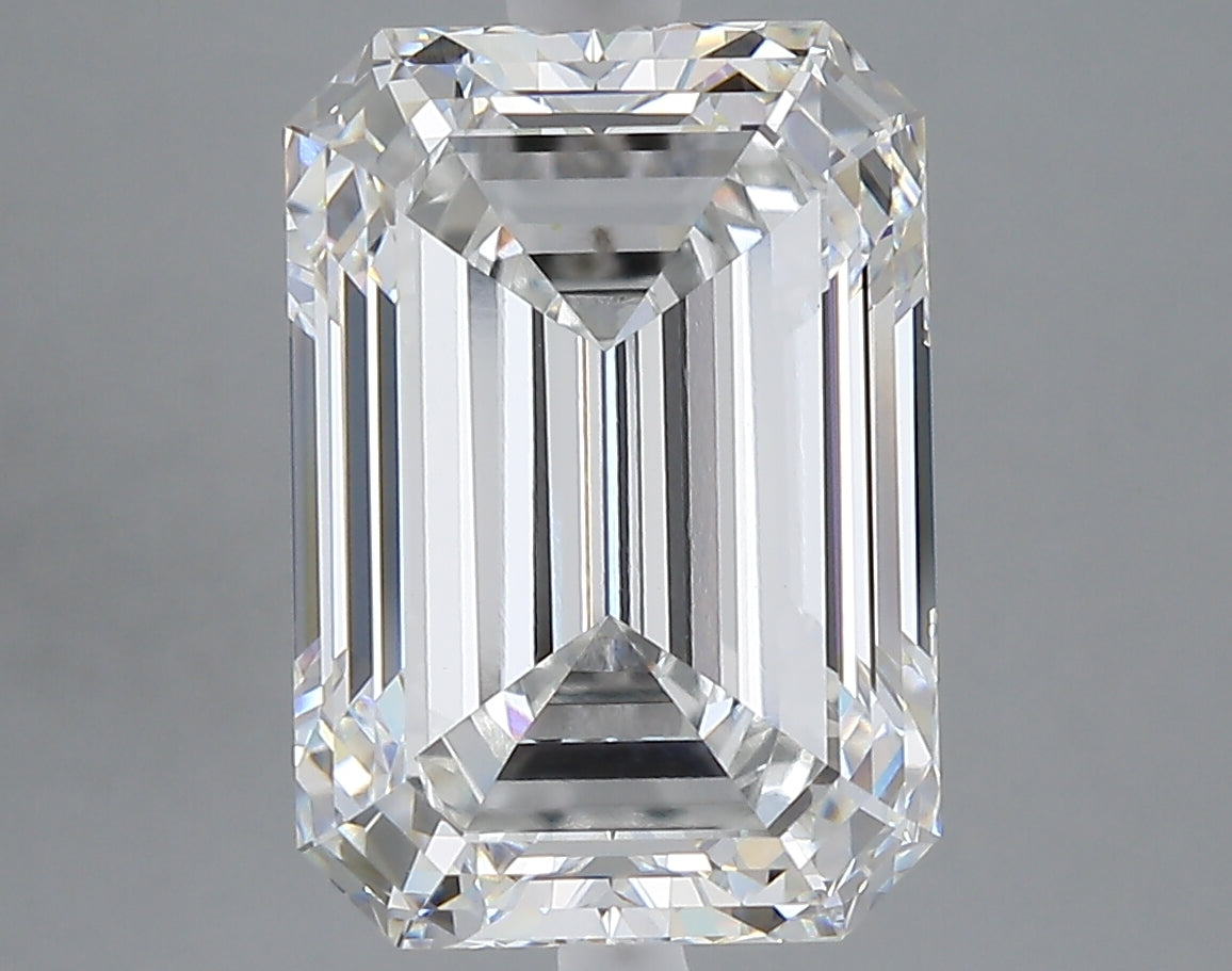 6.39 carat emerald lab grown diamond E color VVS2 clarity