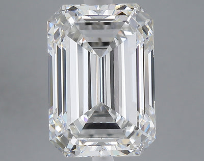 6.39 carat emerald lab grown diamond E color VVS2 clarity