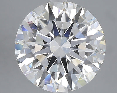 5.04 carat round lab grown diamond F color VVS2 clarity