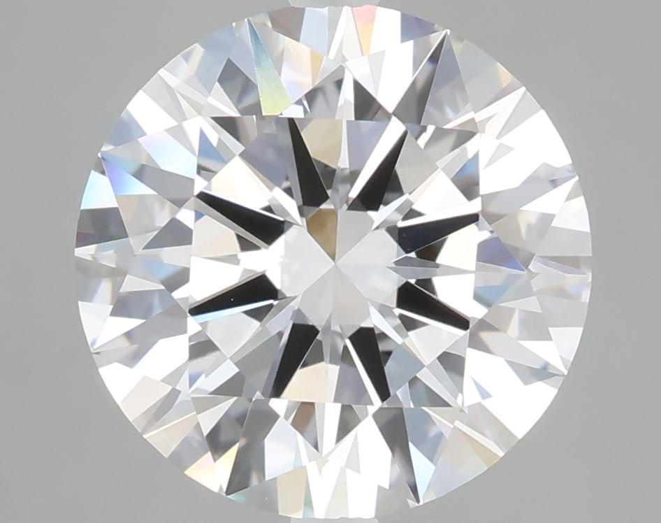 5.03 carat round lab grown diamond F color VVS2 clarity