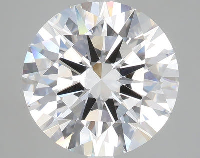5.03 carat round lab grown diamond F color VVS2 clarity