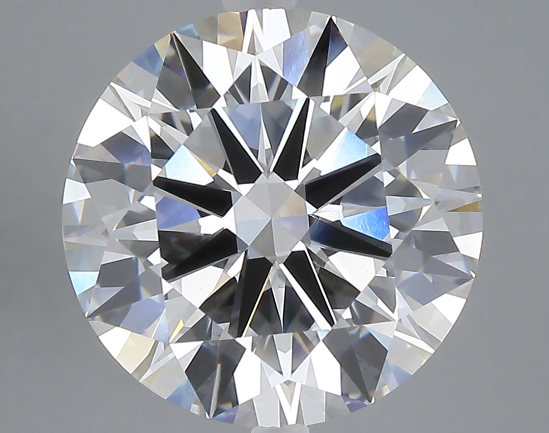 7.02 carat round lab grown diamond F color VVS2 clarity