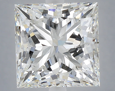 5.27 carat princess lab grown diamond F color VVS2 clarity