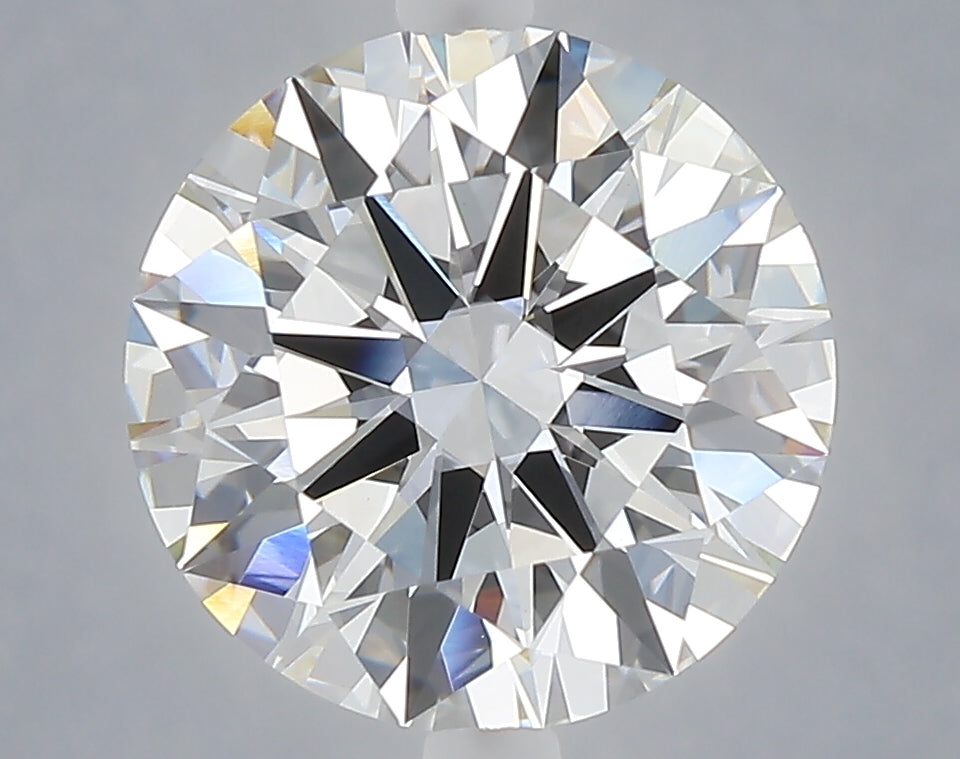 4.05 carat round lab grown diamond E color VVS2 clarity
