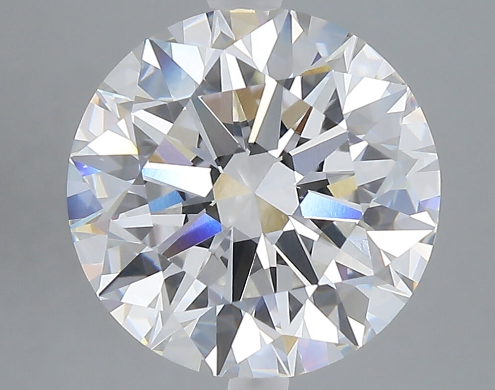 5.02 carat round lab grown diamond E color VVS2 clarity