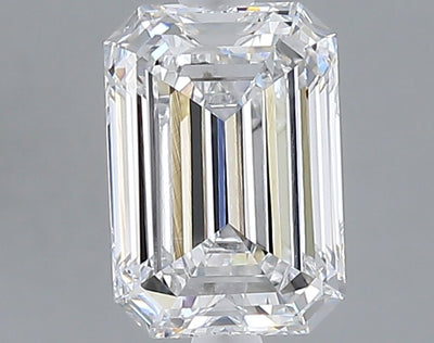 1.53 carat emerald lab grown diamond D color VVS2 clarity