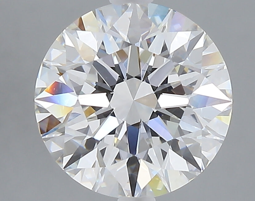 3.09 carat round lab grown diamond E color VVS2 clarity