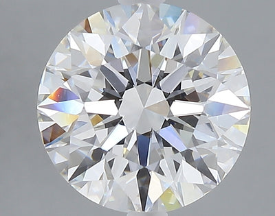3.09 carat round lab grown diamond E color VVS2 clarity