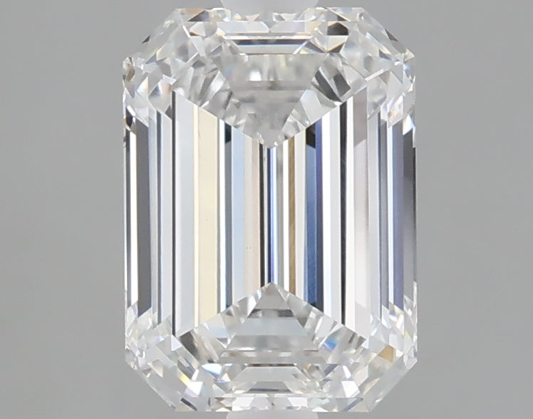 2.02 carat emerald lab grown diamond E color VVS2 clarity