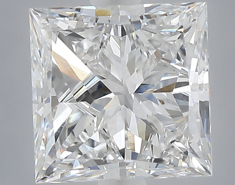 2.01 carat princess lab grown diamond E color VS1 clarity