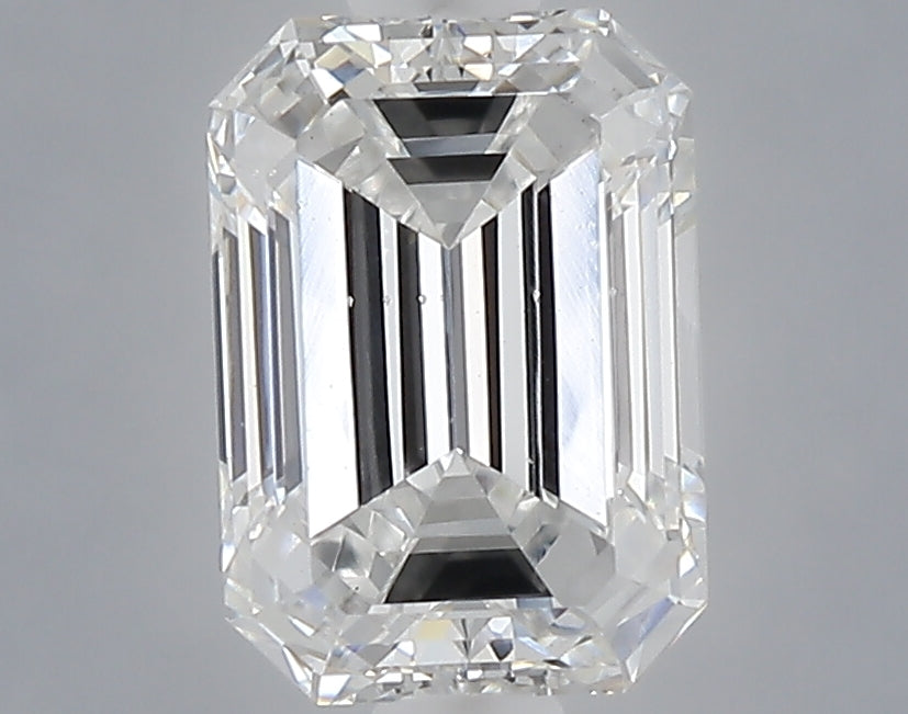 1.01 carat emerald lab grown diamond E color VS2 clarity