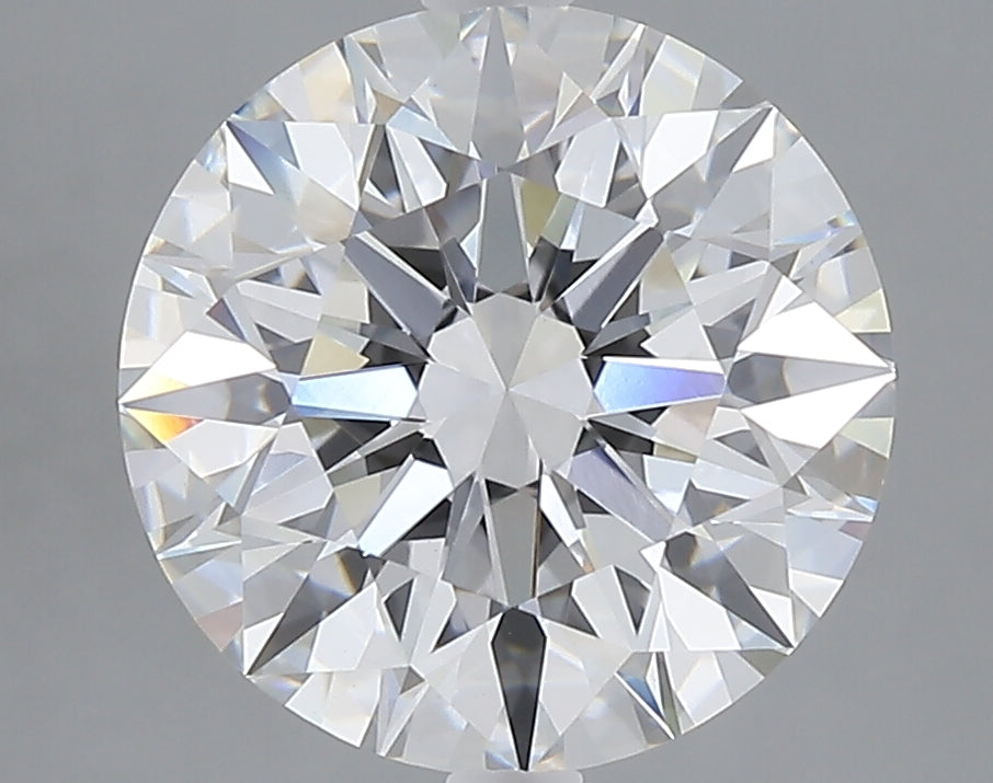 4.07 carat round lab grown diamond E color VVS2 clarity