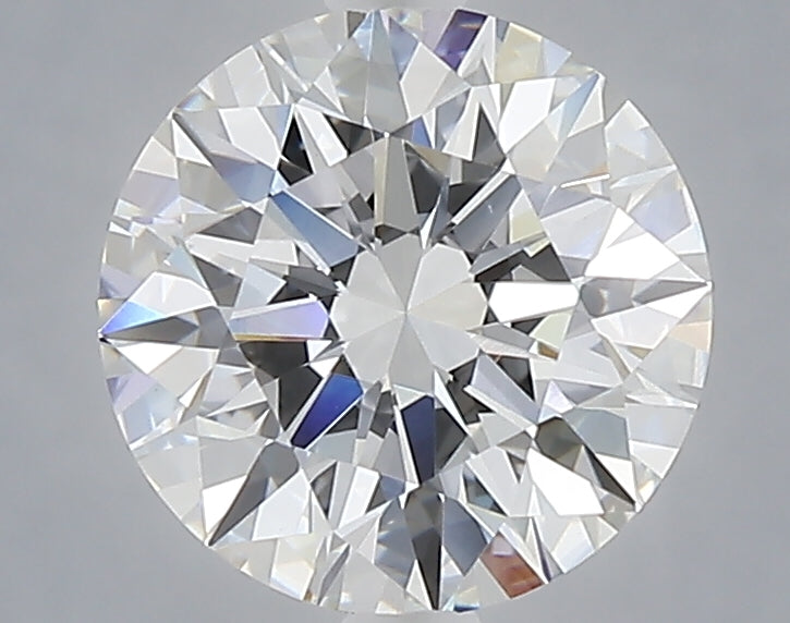 2.07 carat round lab grown diamond E color VVS2 clarity
