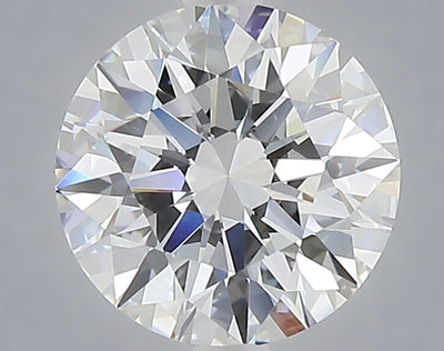 2.07 carat round lab grown diamond E color VVS2 clarity