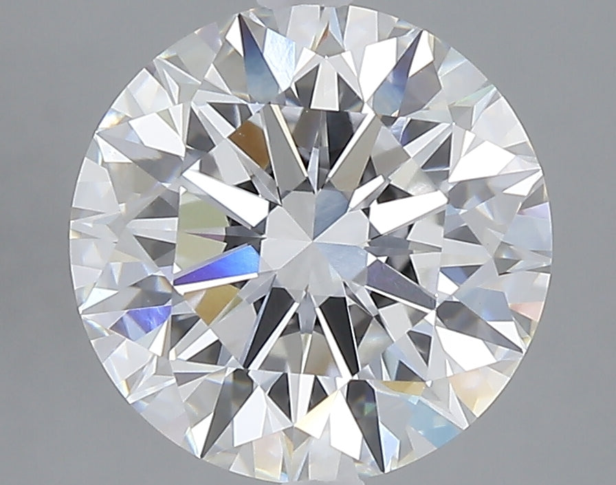 4.09 carat round lab grown diamond E color VVS2 clarity