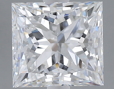 2.04 carat princess lab grown diamond D color VS1 clarity