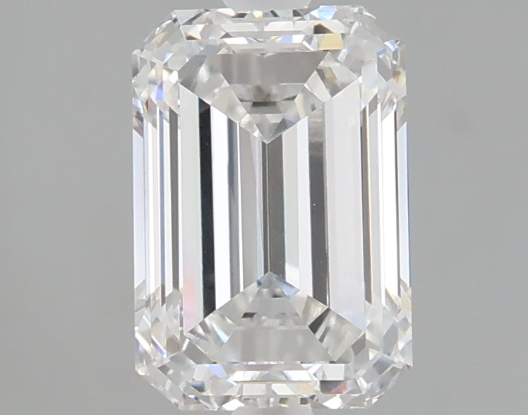 2.04 carat emerald lab grown diamond E color VVS2 clarity