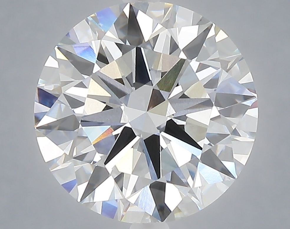 5.06 carat round lab grown diamond E color VVS2 clarity
