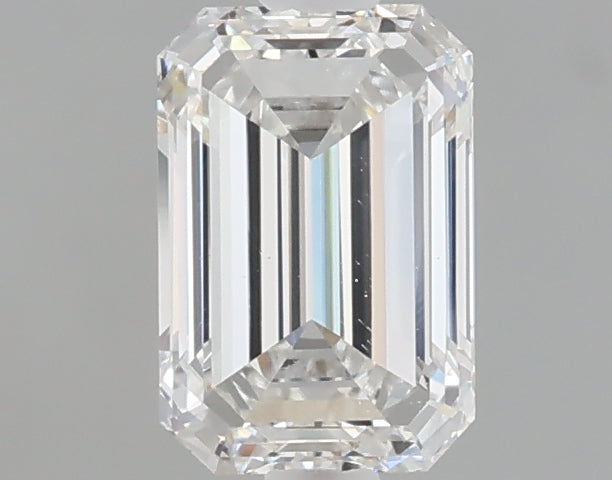 1.04 carat emerald lab grown diamond E color VS1 clarity