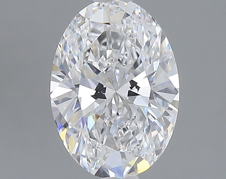 1.02 carat oval lab grown diamond D color VVS2 clarity