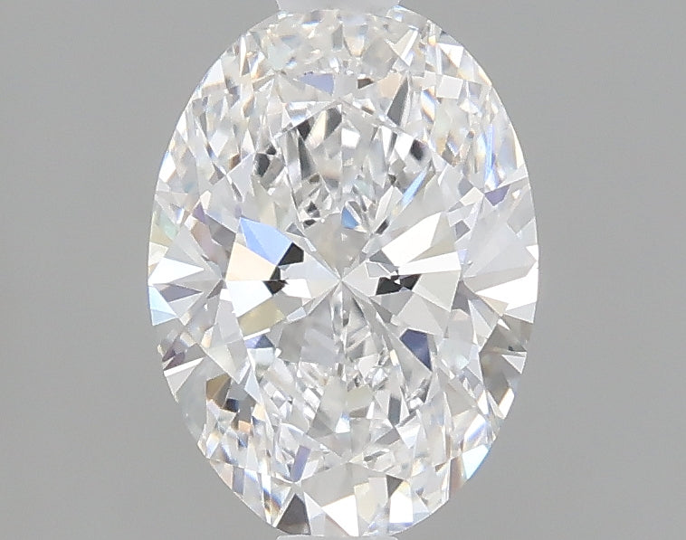 1.08 carat oval lab grown diamond D color VVS1 clarity