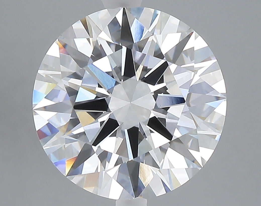 5.01 carat round lab grown diamond F color VVS2 clarity